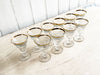 A Set of 10 Vintage French Sorbet Glasses