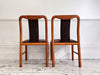 A Set of 6 1960's Danish Dining Chairs in Dark Brown Velvet by Boltinge