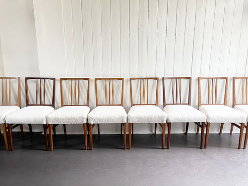 A Set of 8 1950's Gordon Russell Dining Chairs
