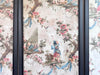 A Triptych of 18th C Chinoiserie Block Printed, Hand Painted Canvas Wall Coverings