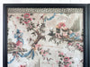 A Triptych of 18th C Chinoiserie Block Printed, Hand Painted Canvas Wall Coverings