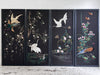 A Set of Four 1930's Embroidered Japanese Silk Panels