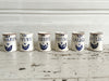 A Set of 6 Vintage French Ceramic Herb Pots