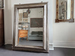 A Huge 18th C Silver Giltwood Italian Mirror