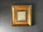 A Small 19th C Italian Ribbon Carved Giltwood Mirror