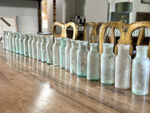 22 Small Antique Glass Bottles - Sold in 3's