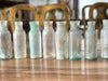 22 Small Antique Glass Bottles - Sold in 3's