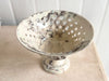 Vintage Pichon d'Uzès Marbled Ceramic Serving Bowl on Stand III