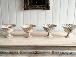Vintage Pichon d'Uzès Marbled Ceramic Serving Bowl on Stand II