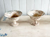 Vintage Pichon d'Uzès Marbled Ceramic Serving Bowl on Stand II