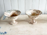 Vintage Pichon d'Uzès Marbled Ceramic Serving Bowl on Stand II