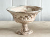 Vintage Pichon d'Uzès Marbled Ceramic Serving Bowl on Stand II