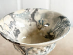 Vintage Pichon d'Uzès Marbled Ceramic Serving Bowl on Stand IV