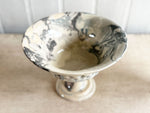 Vintage Pichon d'Uzès Marbled Ceramic Serving Bowl on Stand IV