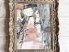 A Vintage Pink Grey Abstract Artwork in Antique Montparnasse Frame I