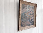 A Large Abstract Acrylic on Paper Artwork by Jean-Pierre Villeneuve in a Montparnasse Frame.