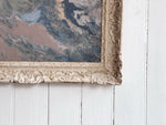 A Large Abstract Acrylic on Paper Artwork by Jean-Pierre Villeneuve in a Montparnasse Frame.