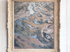 A Large Abstract Acrylic on Paper Artwork by Jean-Pierre Villeneuve in a Montparnasse Frame.