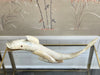 A Vintage French Horn Fish Sculpture