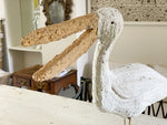 A 1950's French Folk Art Pelican Sculpture