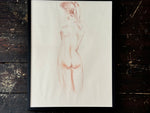 A 1980's French Framed Sanguine Life Study II