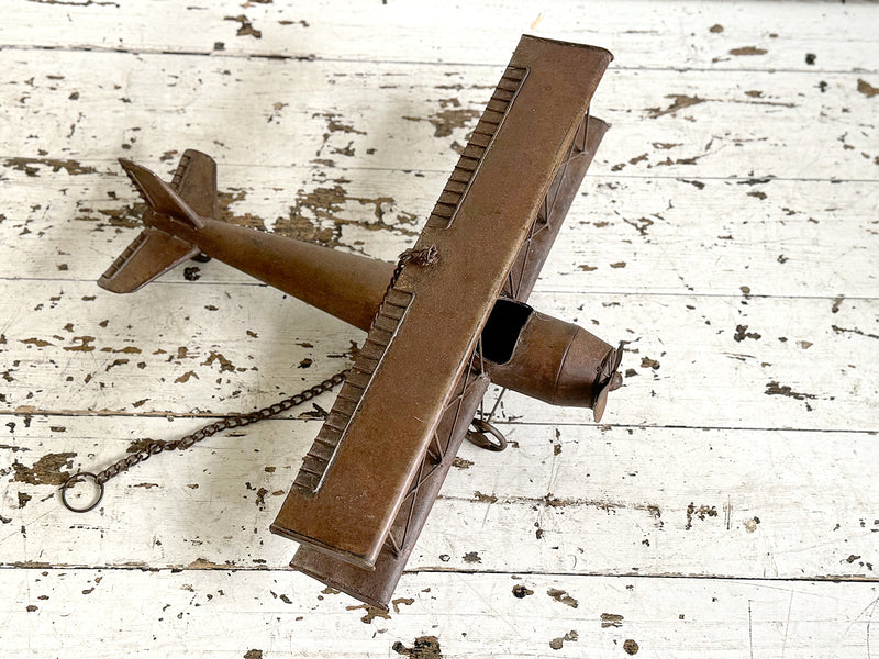 A 1920's French Metal Aeroplane Trade Sign
