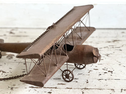A 1920's French Metal Aeroplane Trade Sign