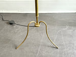 A 1960's French Brass Plated Floor Light on Tripod Base