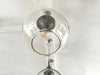 1970's Italian Pendant Lights with Medium Glass Globe Shades