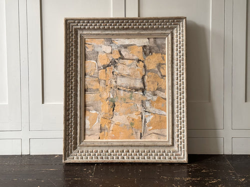 A Mixed Media Abstract Artwork by Jean Pierre Villeneuve in Emile Bouché Frame
