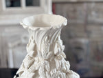 A 1960's Manises White Ceramic Vase