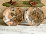 Vintage Pichon d'Uzes Marbled Ceramic Plates - Sold Separately