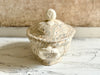 Vintage Pichon d'Uzes Marbled Ceramic Lidded Serving Dish