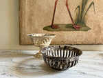 Vintage Pichon d'Uzes Marbled Ceramic Serving Bowl