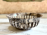 Vintage Pichon d'Uzes Marbled Ceramic Serving Bowl