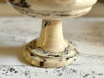 Vintage Pichon d'Uzes Marbled Ceramic Serving Dish on Stand