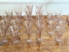 A Set of Signed 1960's Biot Pale Pink Wine & Champage Glasses & Decanter