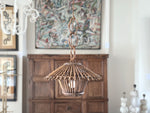 A 1960's Spanish Rattan Pendant Light