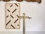 A 1960's Renato Zevi Brass Plated & Marble Coat Stand