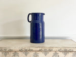 A Very Large 1970's Italian Cobalt Blue Ceramic Jug