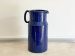 A Very Large 1970's Italian Cobalt Blue Ceramic Jug