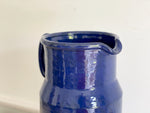 A Very Large 1970's Italian Cobalt Blue Ceramic Jug