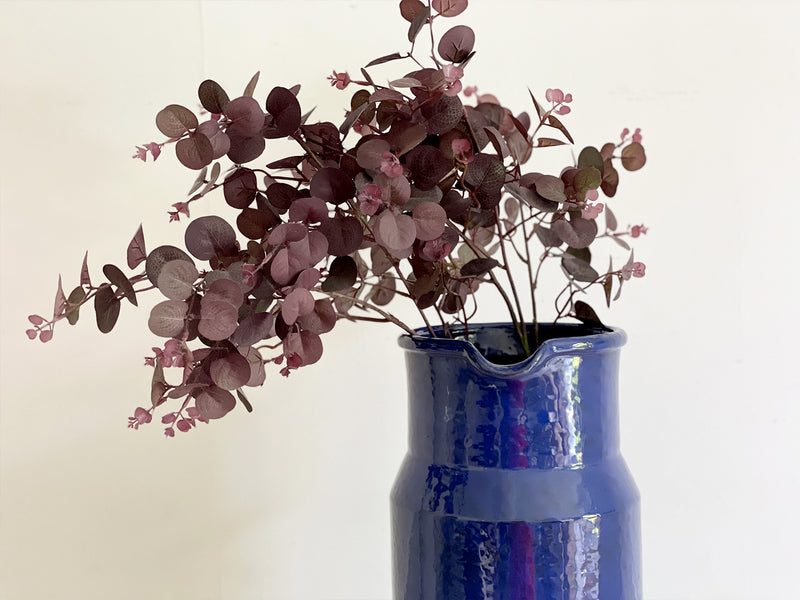 A Very Large 1970's Italian Cobalt Blue Ceramic Jug