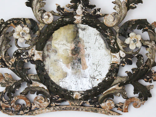 An 18th Century Italian Carved Architectural Mirror
