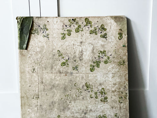 An early 19th C Decorative Green Floral Portfolio