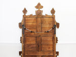 A Rare 18th Century French 'Faux Bois' Carved Giltwood Mirror