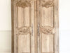 An 18th Century Bleached Oak Marriage Armoire with Beautiful Carving