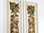 A Pair of 18th Century Embroidered Italian Framed Panels
