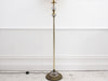 1920's French Glass and Brass Floor Light