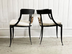 Two Pairs of 1930's French Klismo Metal Chairs - Fine Antiques - Antique Furniture uk - Streett Marburg